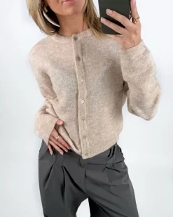 AGATE strik cardigan, beige
