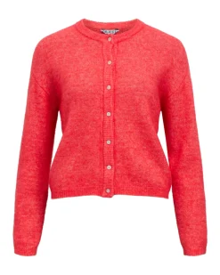 AGATE strik cardigan, coral