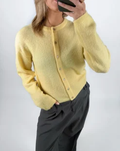 AGATE strik cardigan, gul
