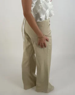 ALANNA wide leg jeans, beige
