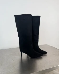 ALBA suede støvler, sort