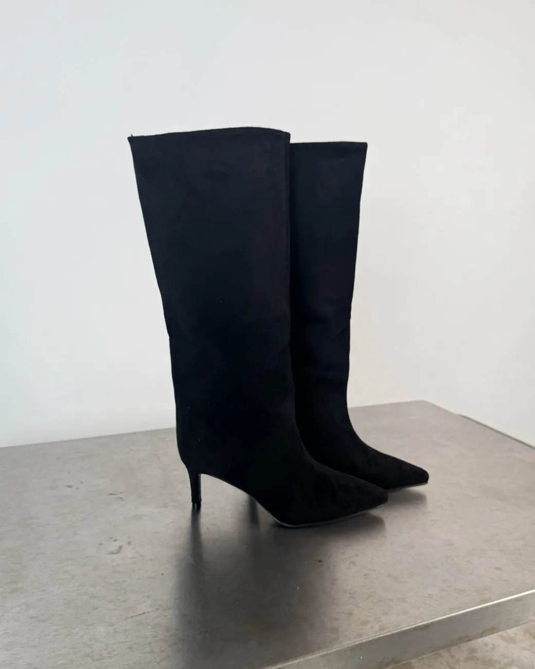 ALBA suede støvler, sort