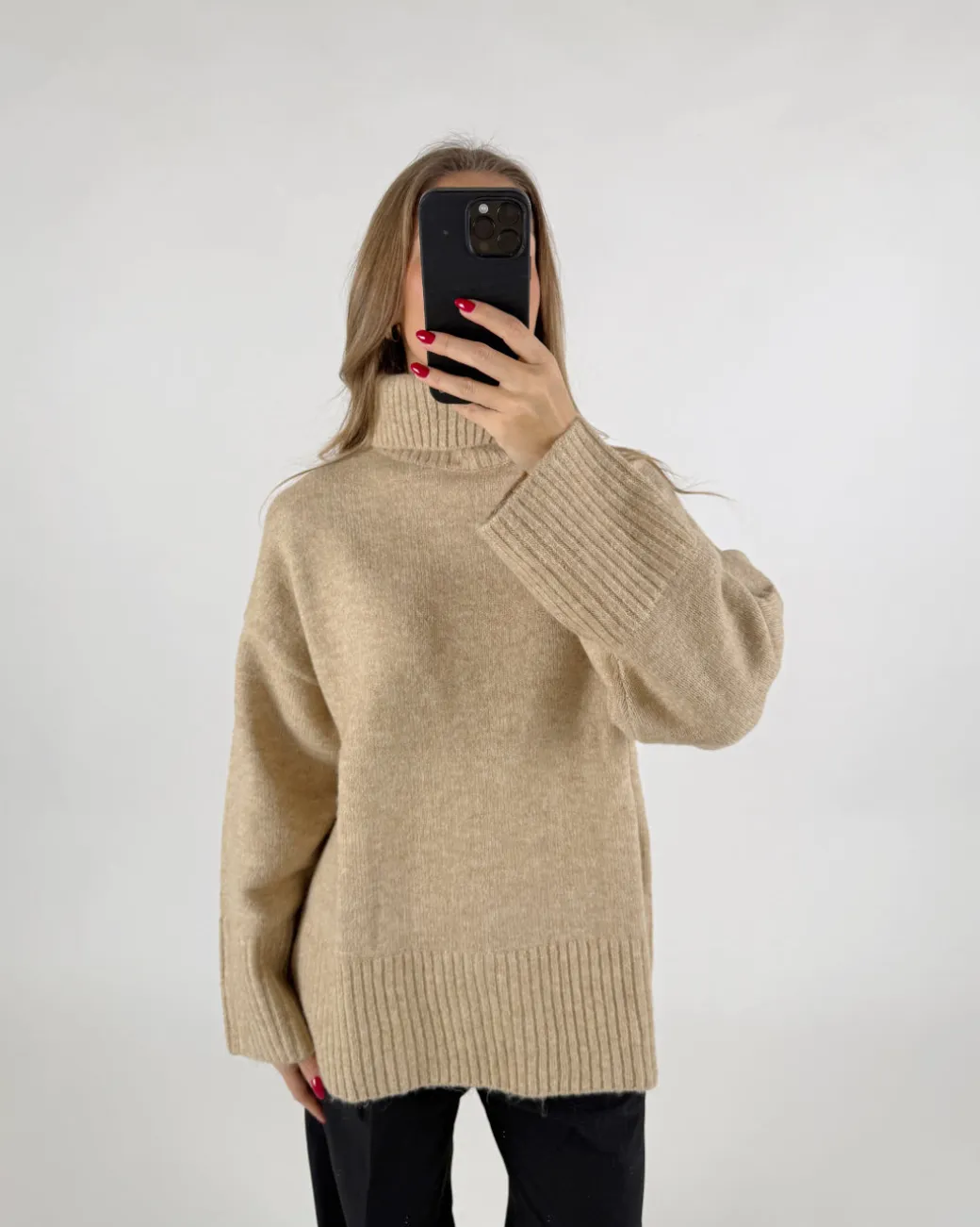 ALIA strik, beige