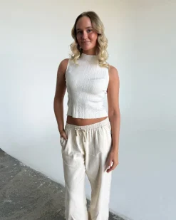 ALINA top, hvid