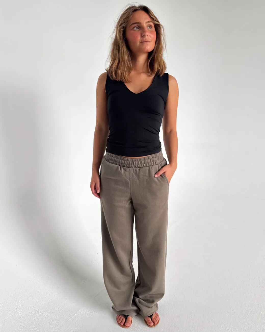 ALLY sweatpants, brun