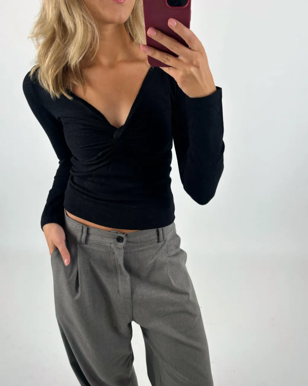 AMAIA bluse, sort