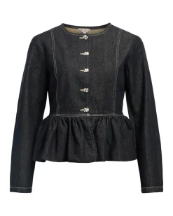ANITA denim bluse, mørkeblå