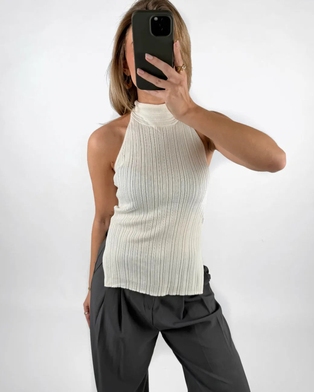 ASHLYN top, creme