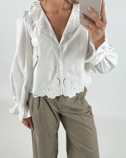 ASPEN bluse, hvid