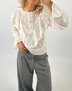 AURORA bluse, hvid