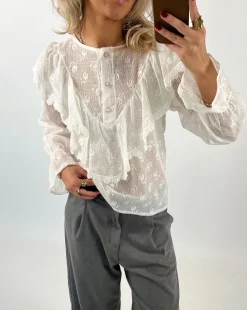 AURORA bluse, hvid