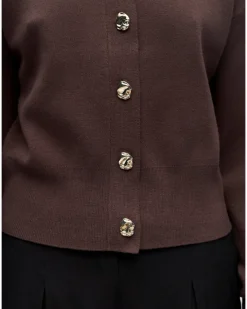 BALIA strik cardigan, brun