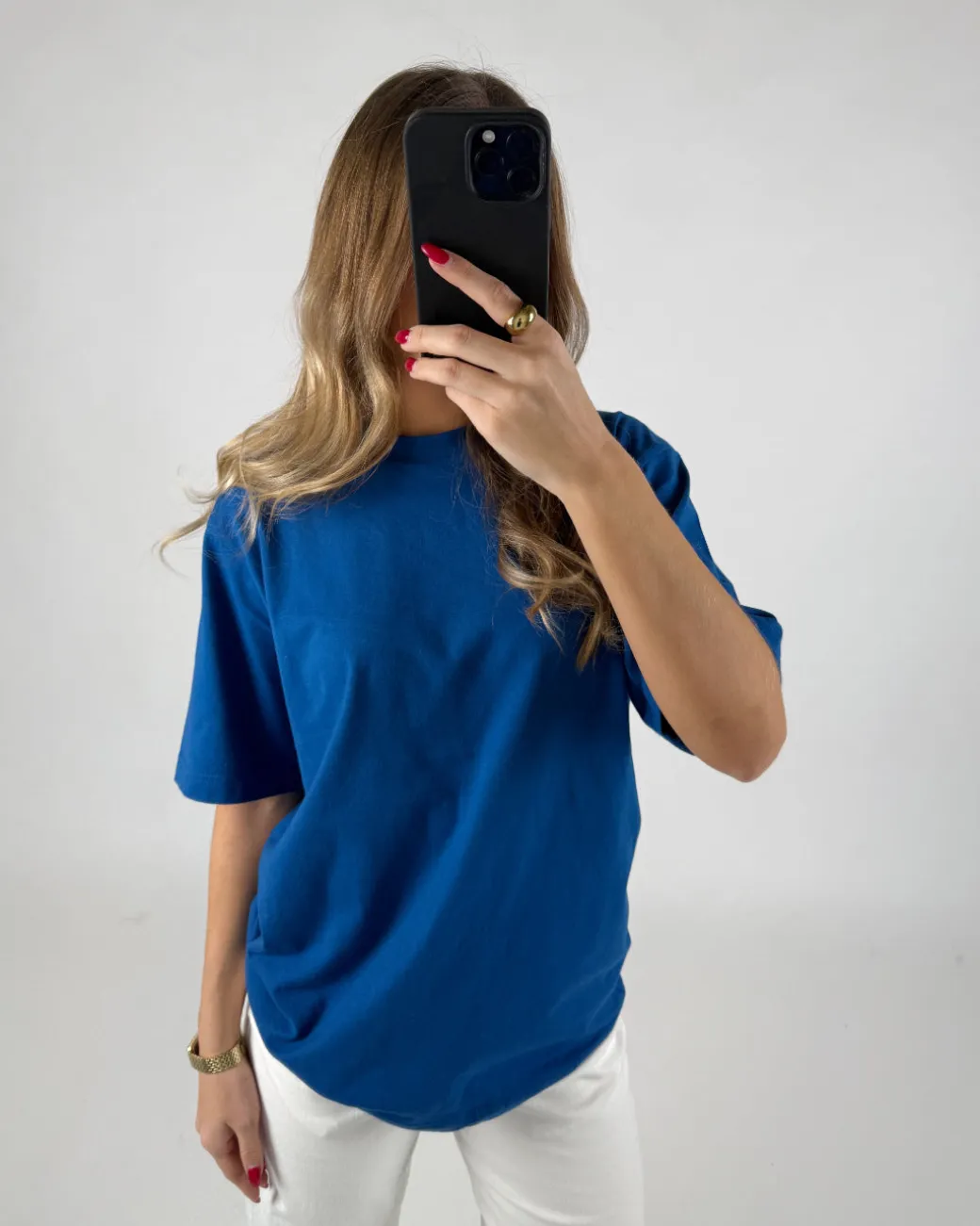 BASIC t-shirt, kongeblå