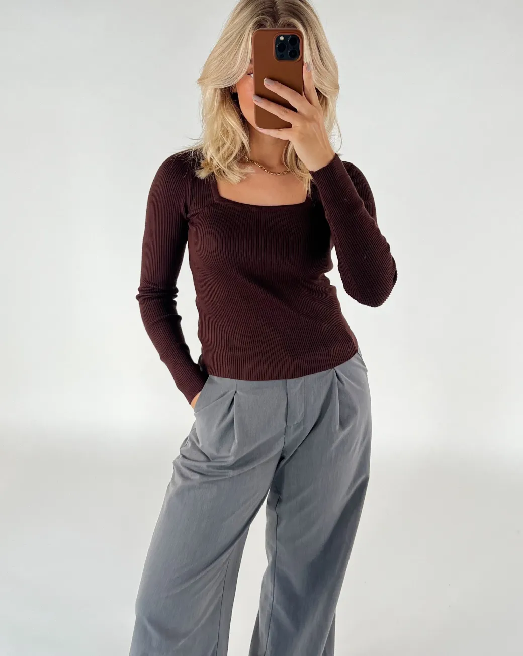 BERTHA bluse, brun