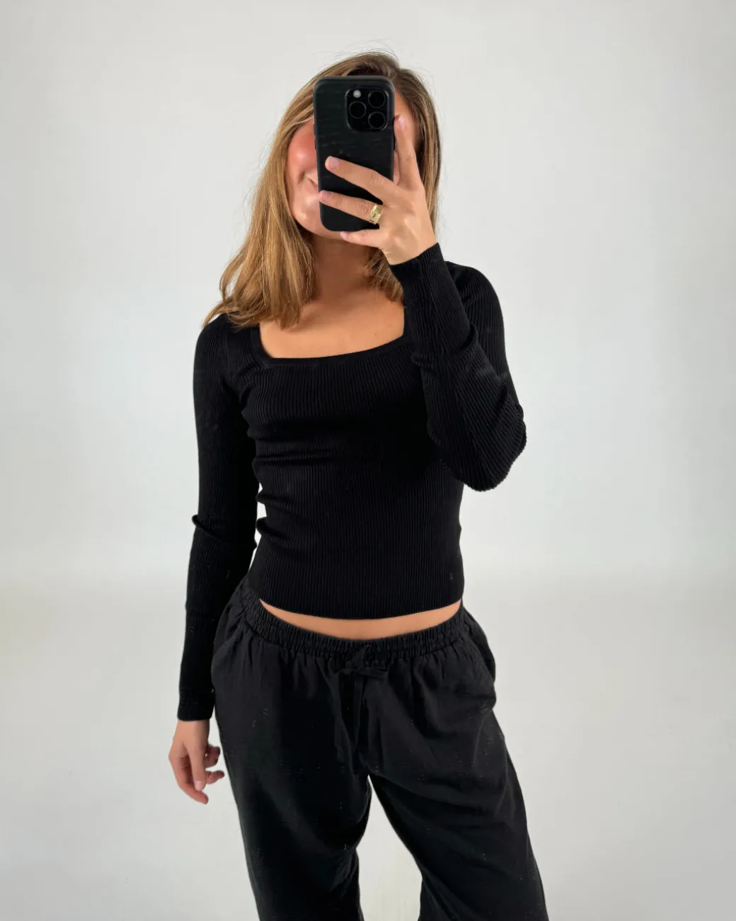 BERTHA bluse, sort