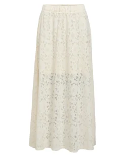 BIANCA maxi nederdel, hvid
