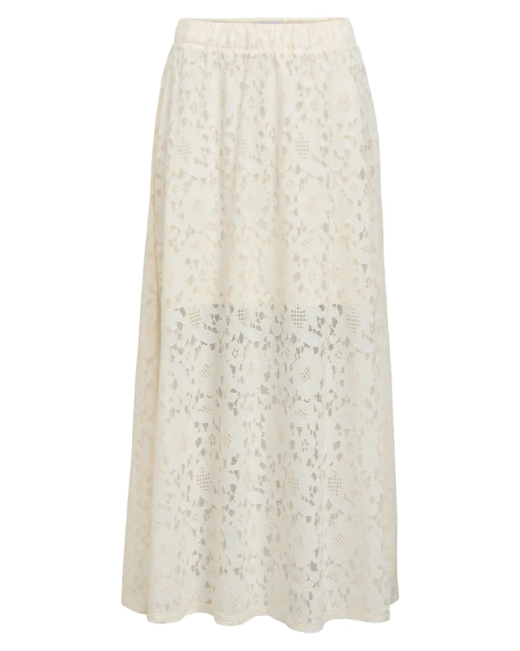 BIANCA maxi nederdel, hvid
