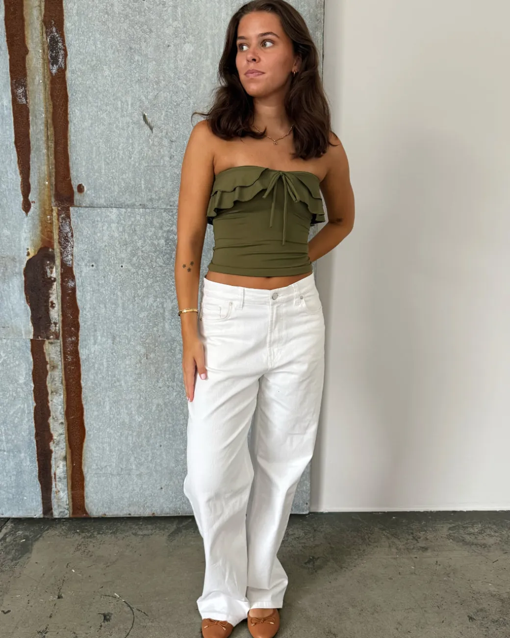 BONNIE top, kaki