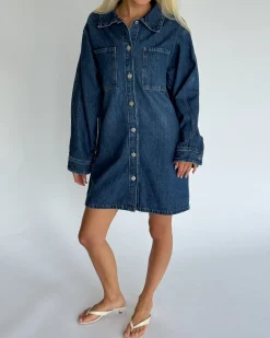 CANA denim kjole, blå