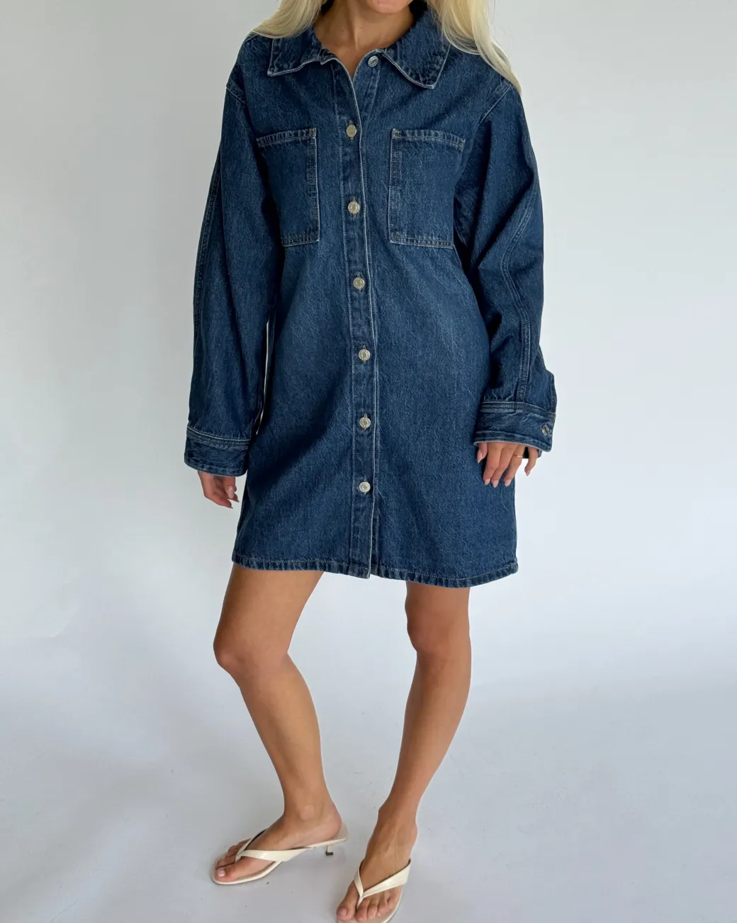CANA denim kjole, blå