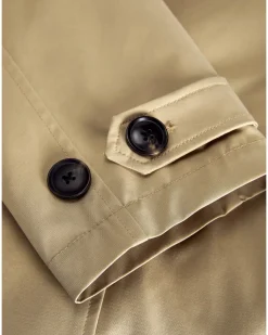CARLIE kort trenchcoat, beige