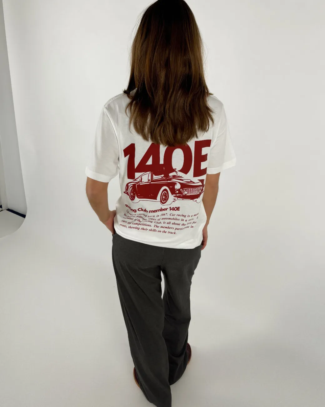 CAR t-shirt, hvid/rød