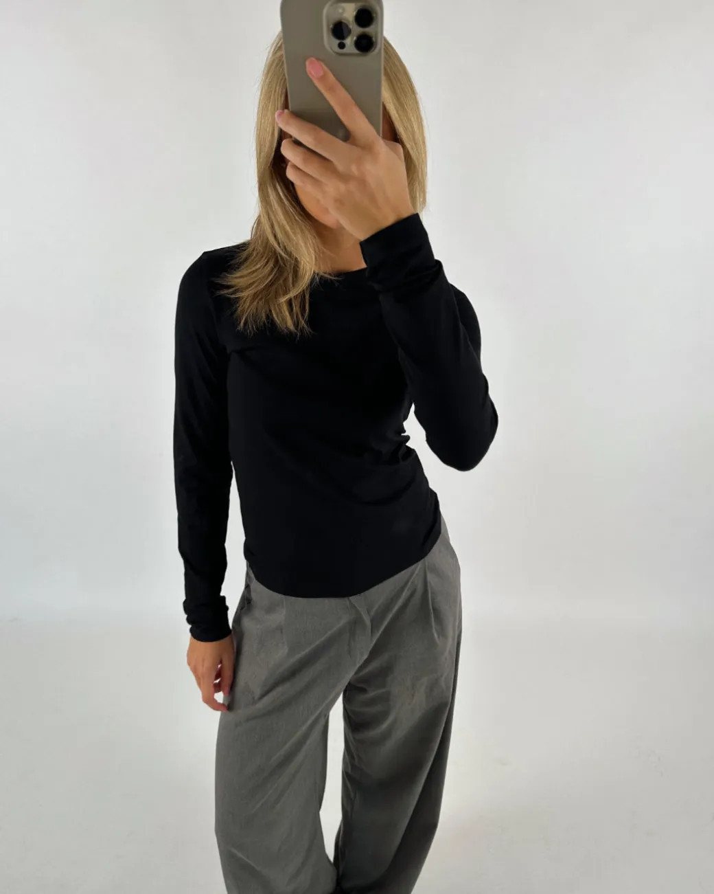 CELINE bluse, sort