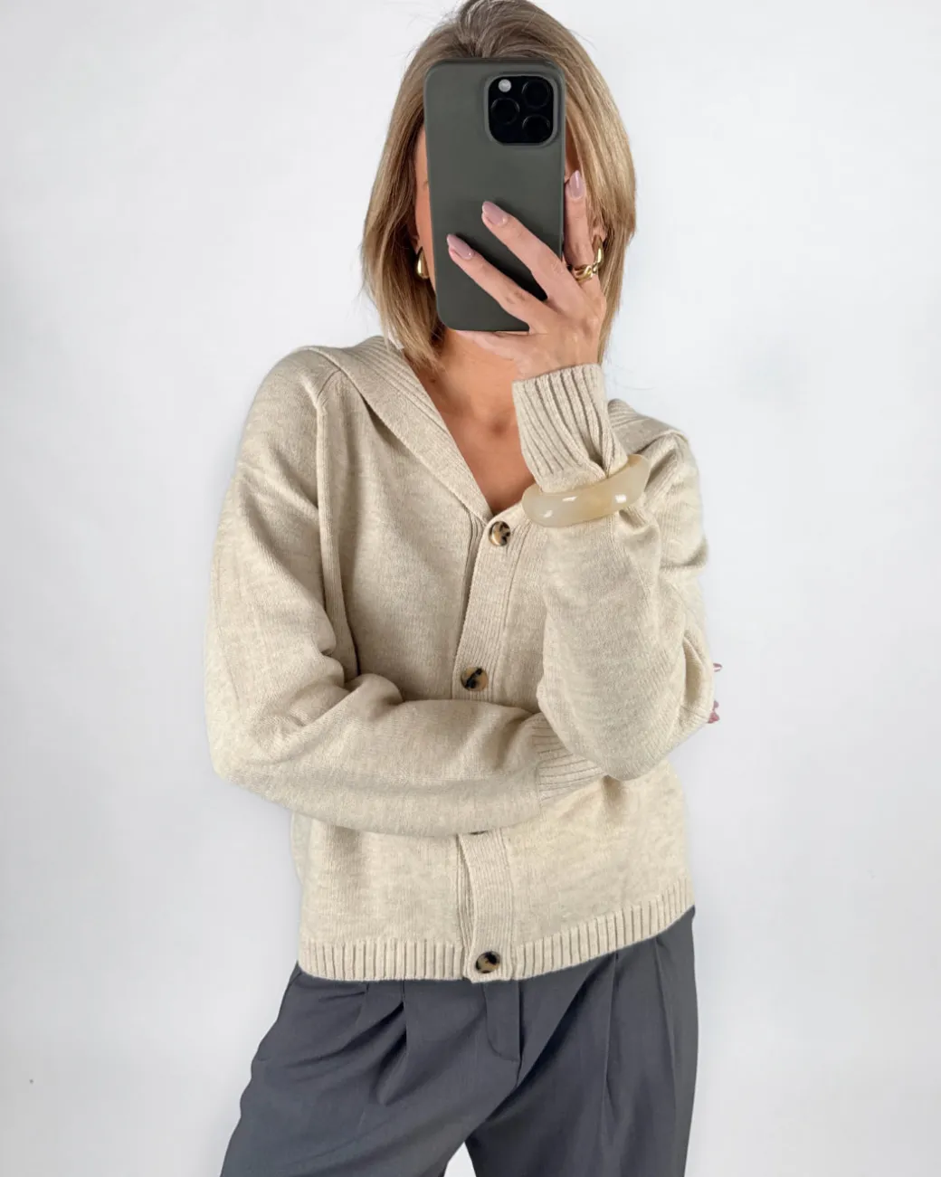 CLARE cardigan, beige