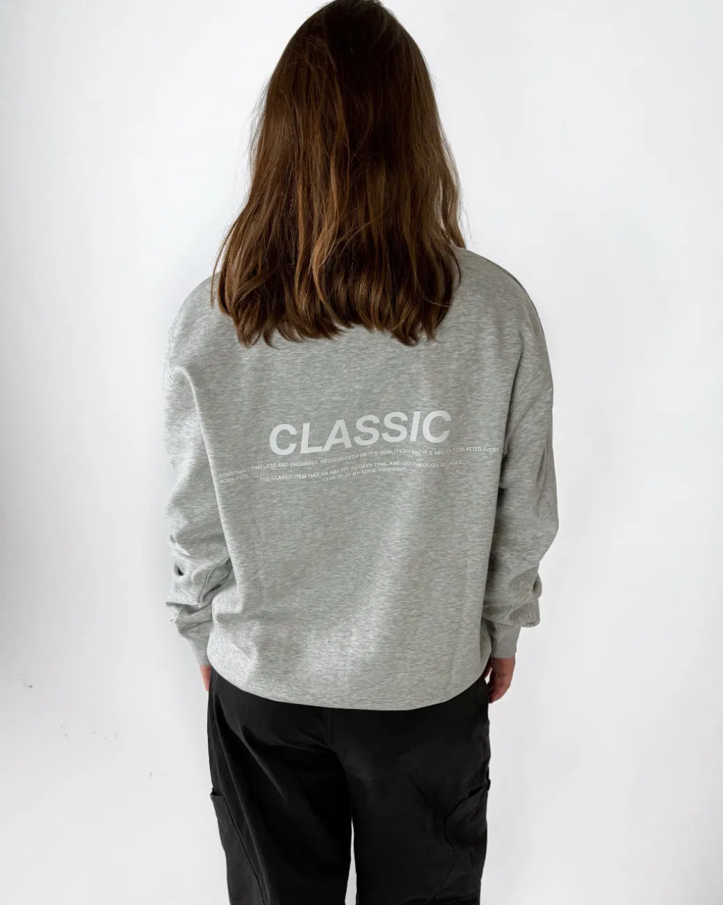 CLASSIC sweatshirt, grå