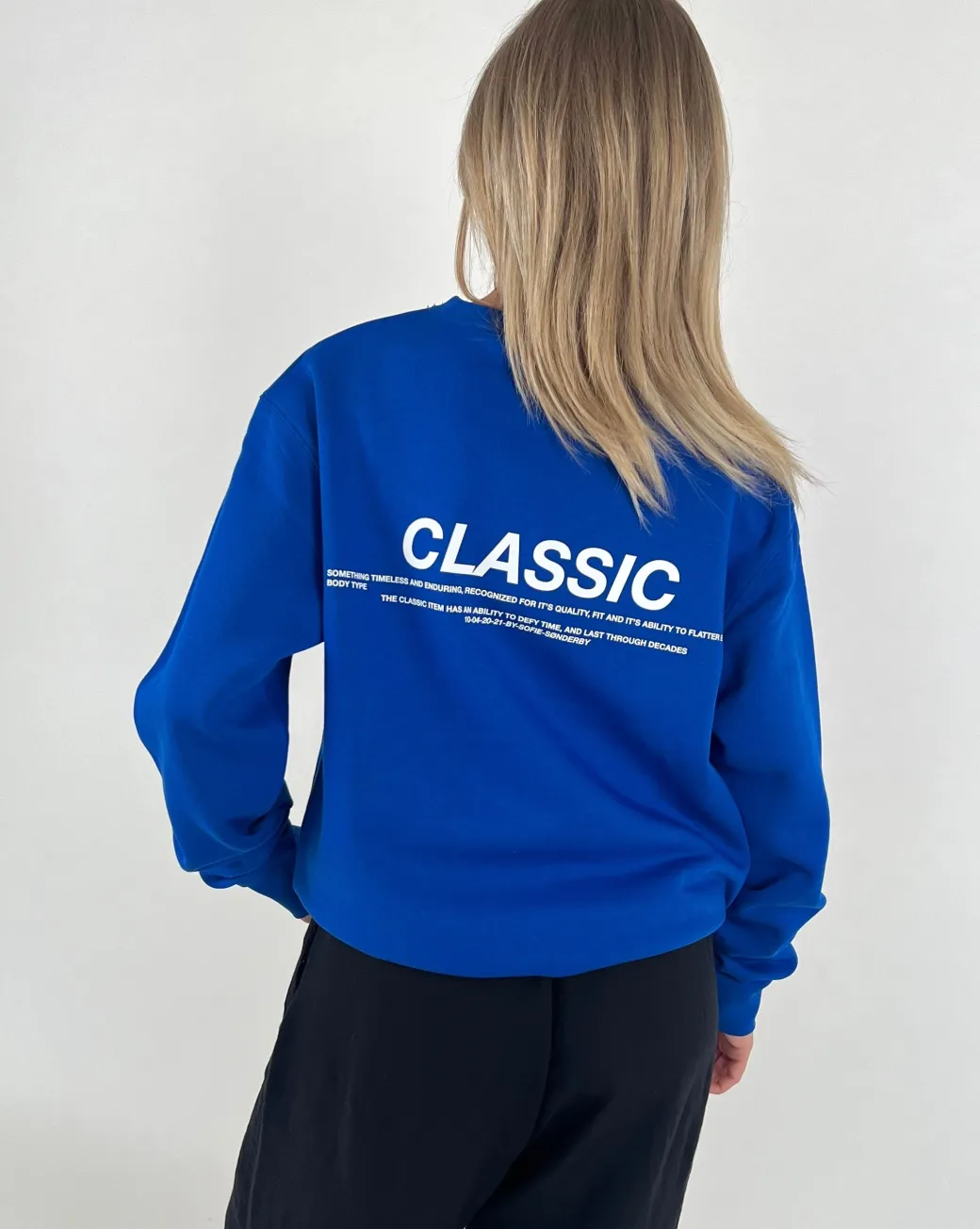 CLASSIC sweatshirt, kongeblå