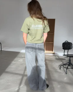 CLASSIC t-shirt, army/hvid