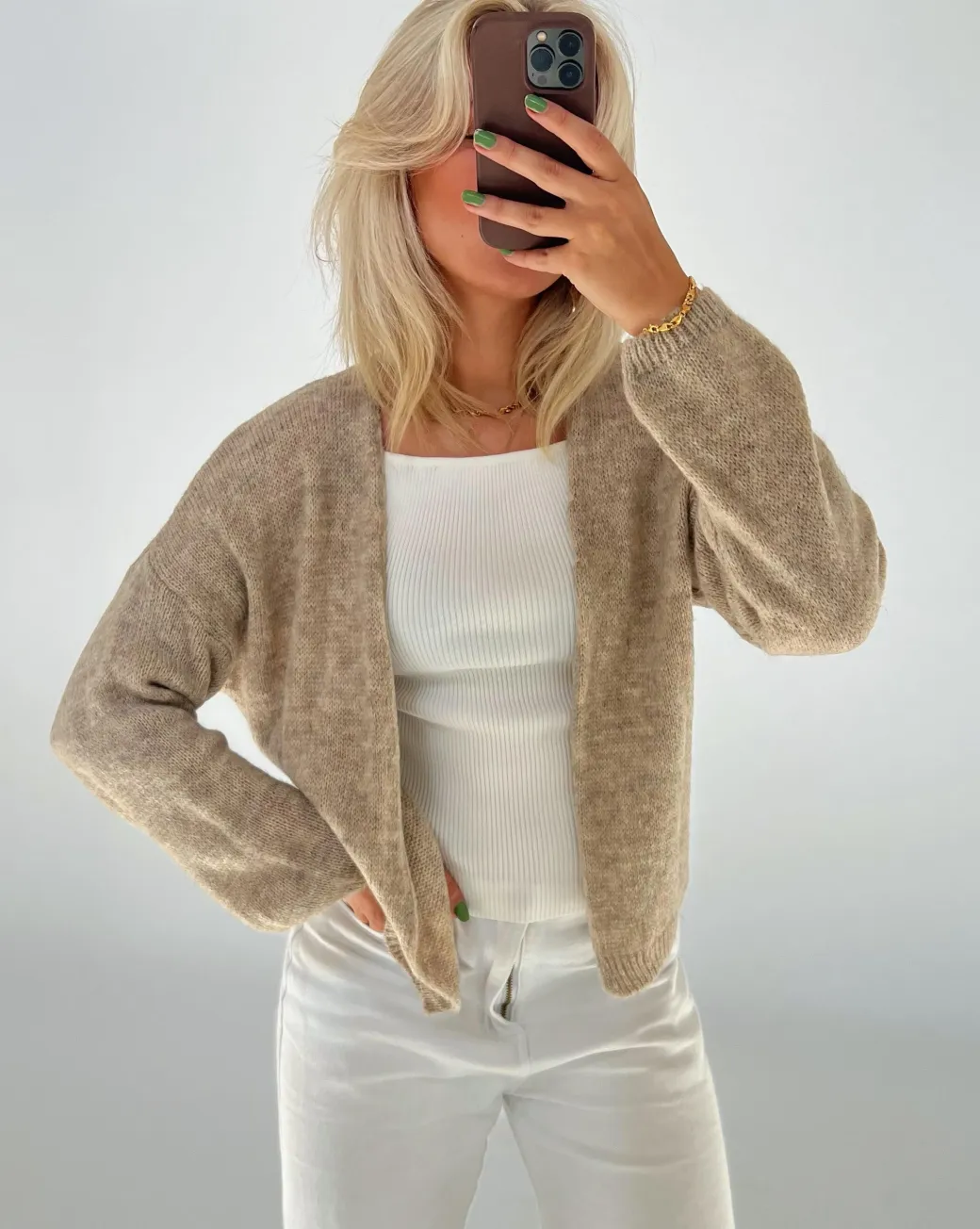 CLEO cardigan, beige