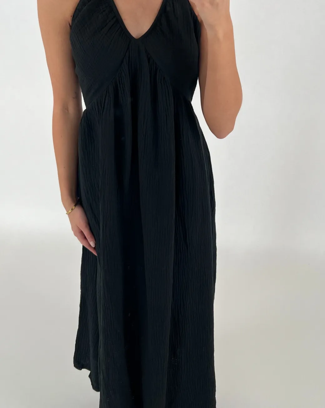 COLETTE maxi kjole, sort