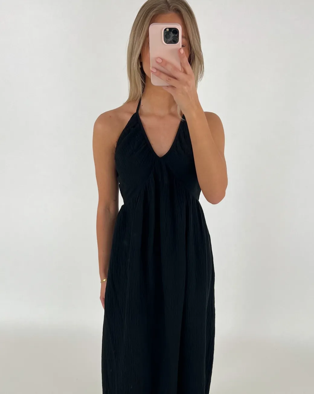 COLETTE maxi kjole, sort
