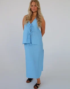 DAISY top, blå