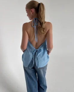 DAISY top, blå