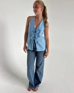 DAISY top, blå