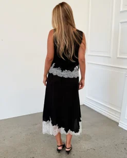 DALME blonde top, sort