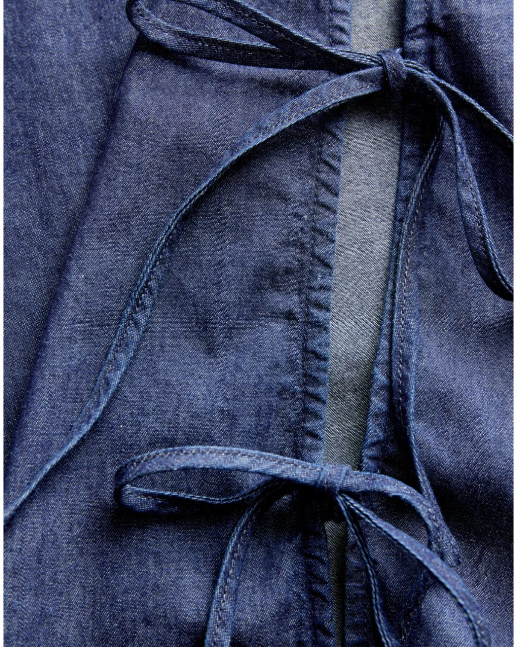 DEBBY top med bindebånd, navy