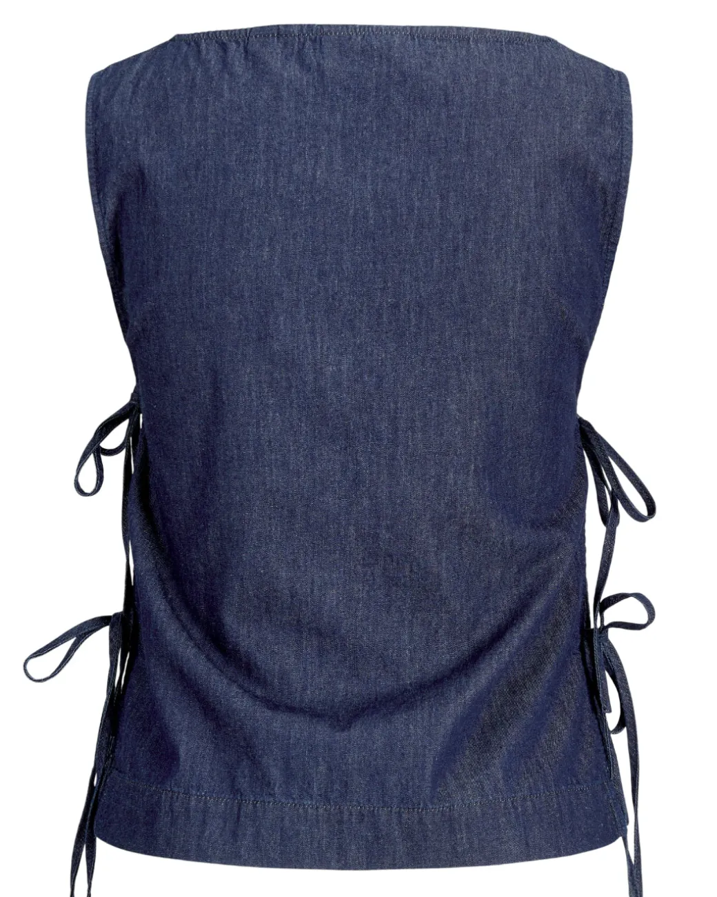 DEBBY top med bindebånd, navy