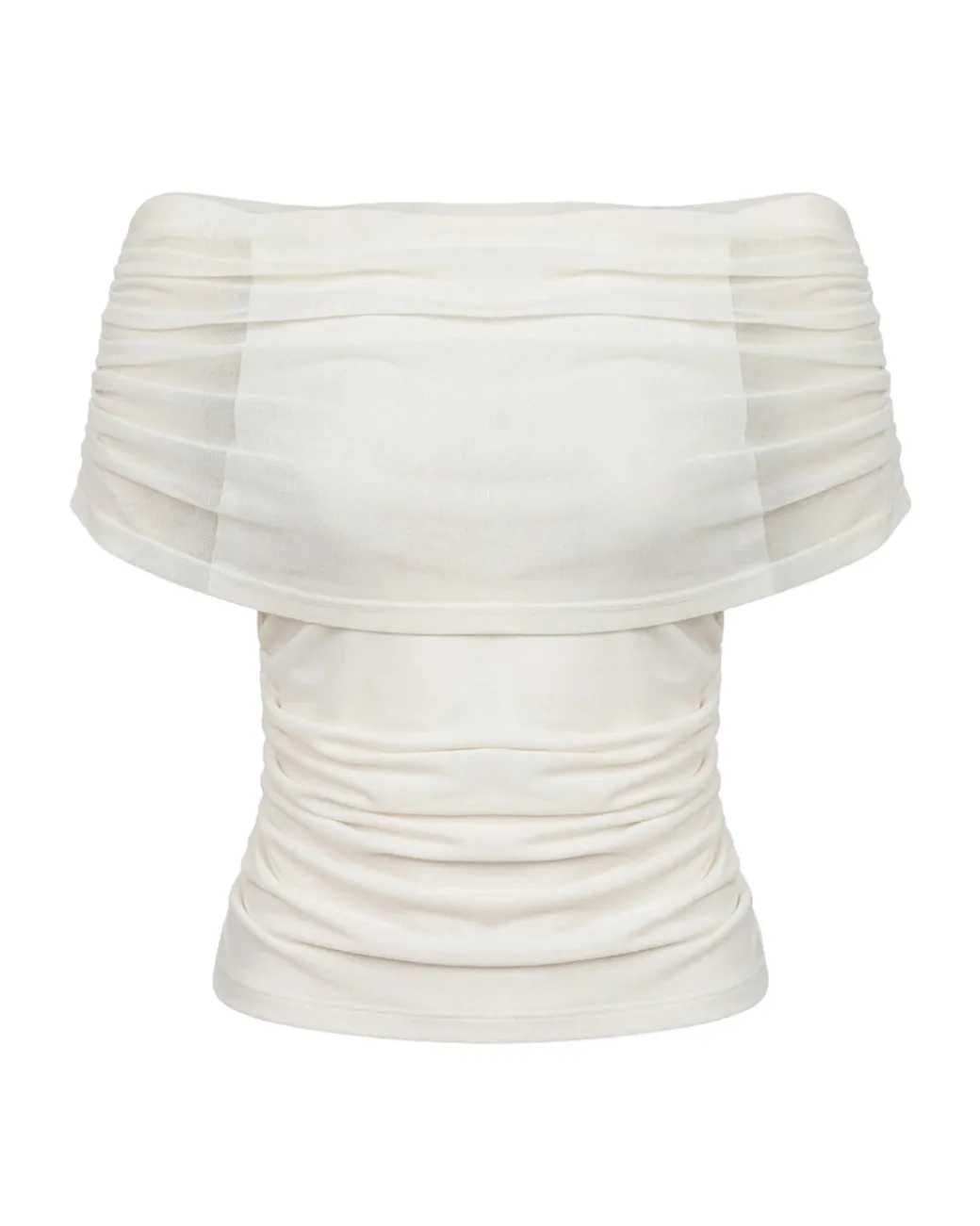 DINA off shoulder top, hvid