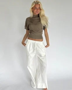 DYLAN strik top, brun