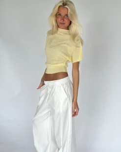 DYLAN strik top, gul