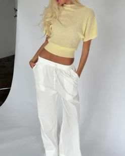 DYLAN strik top, gul