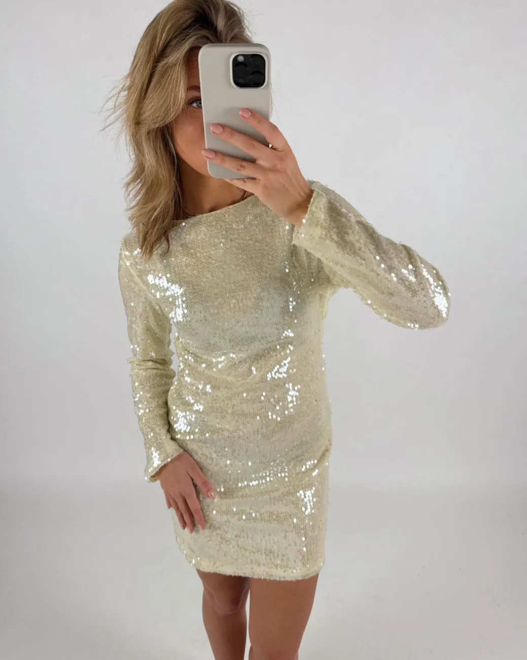 ELODIE kjole, beige