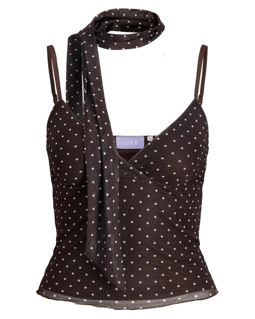 ELVIRA mesh top, brun
