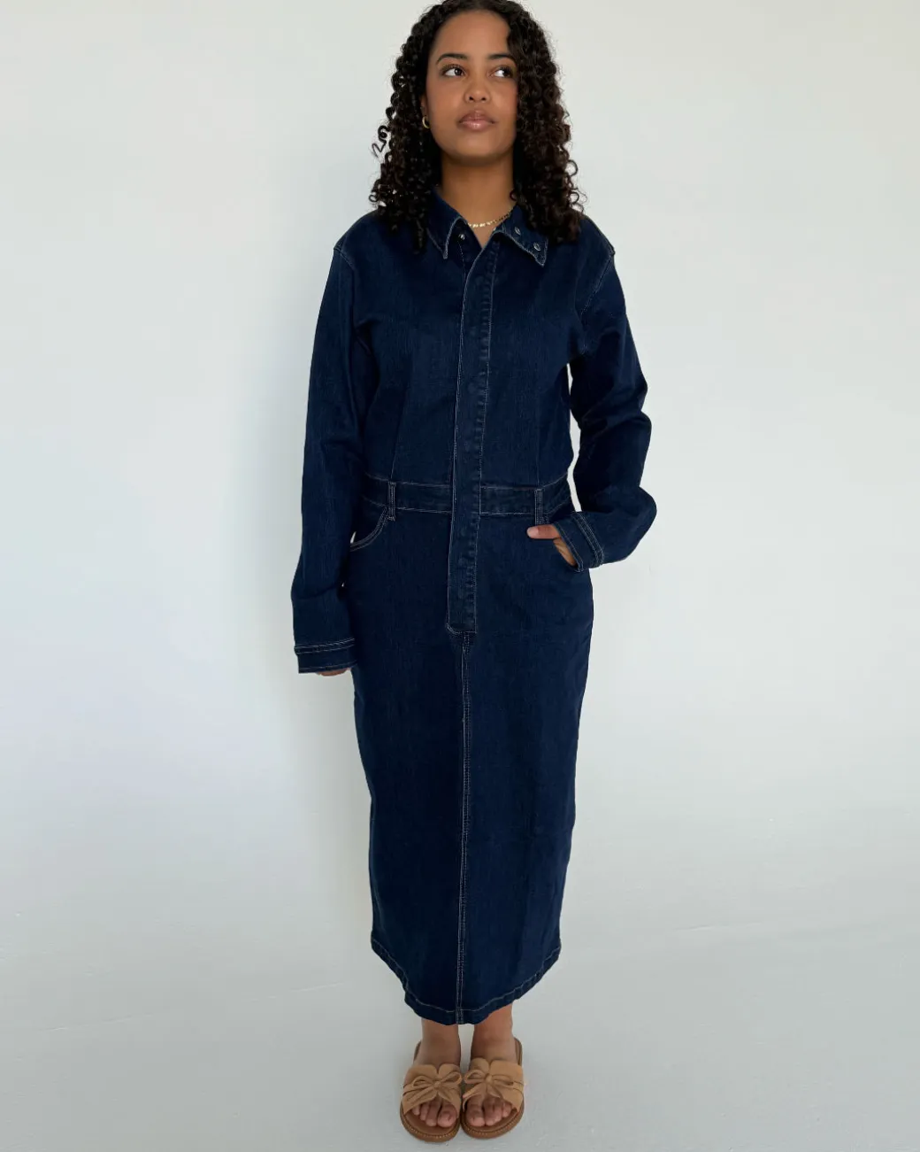 EMERY maxi kjole, denim