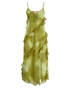 EMILIA maxi kjole, grøn