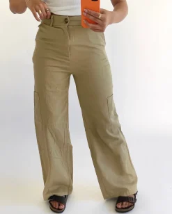 EMMA cargo bukser, beige