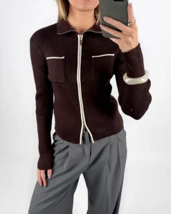 EMRYN bluse, brun